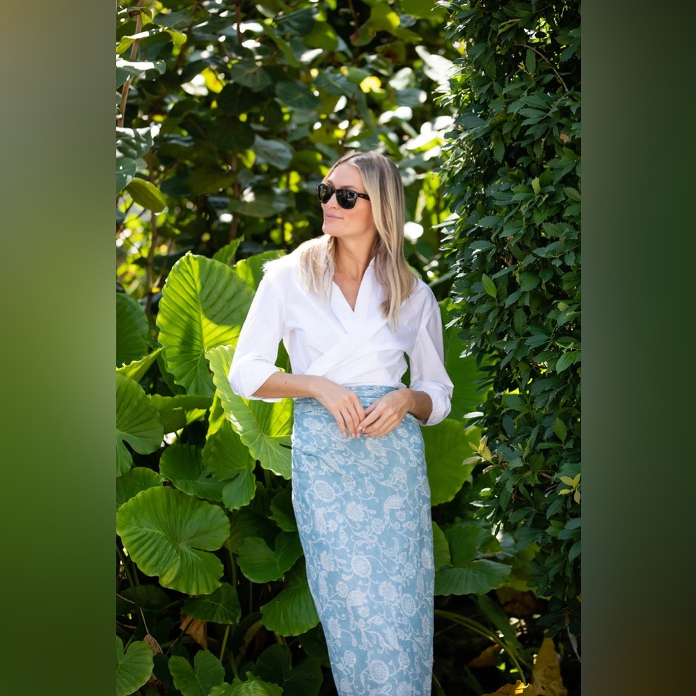 BNWT Julia Amory Carolyn button down shirt in Blanc/white size S - Picture 2 of 6